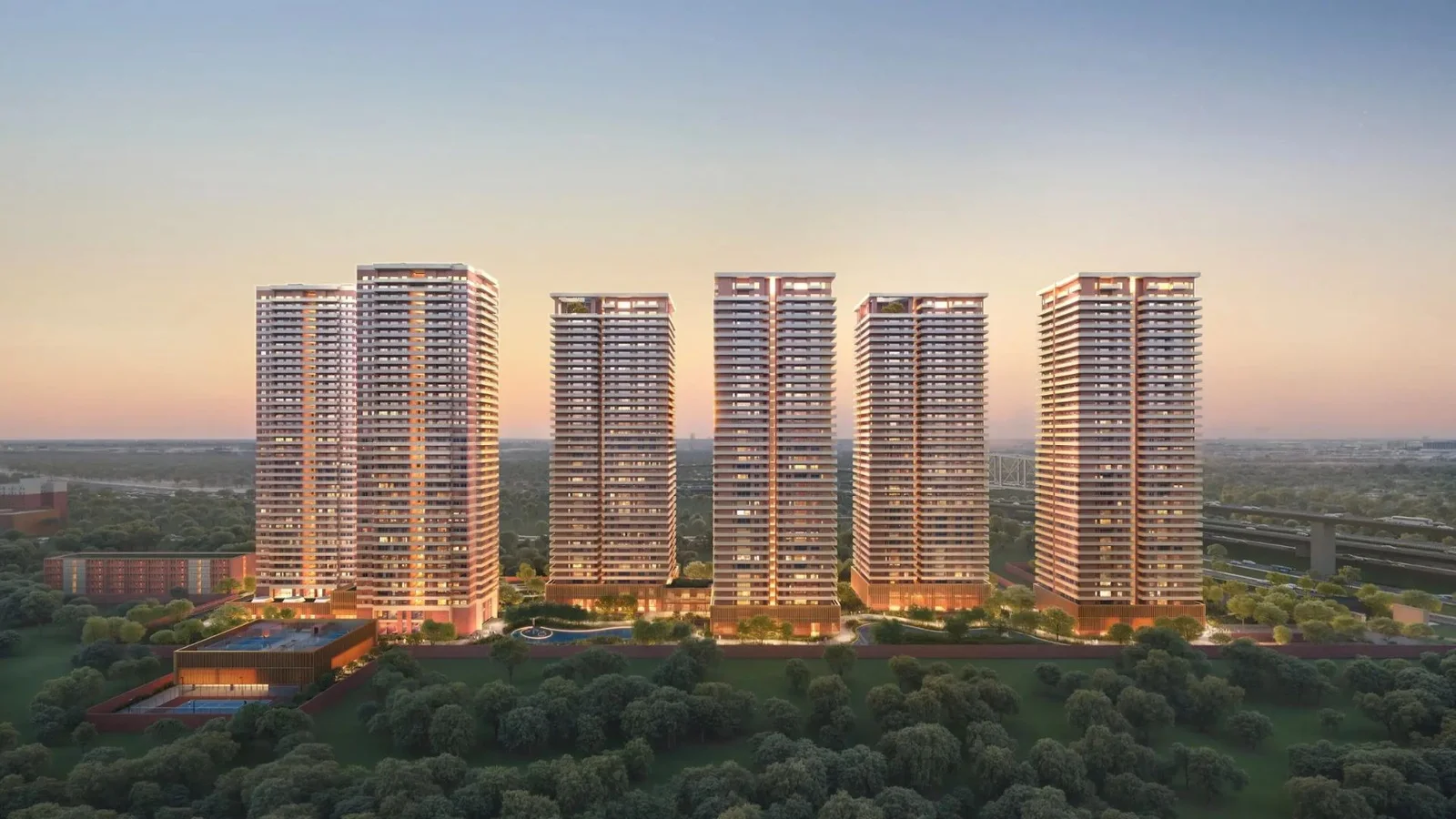 Premium real estate development towers