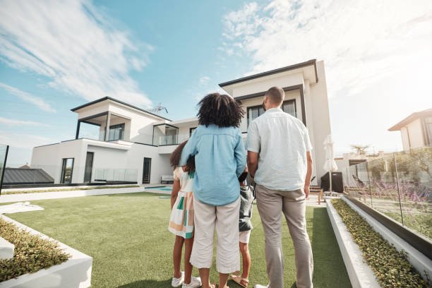 Family viewing a premium holiday home